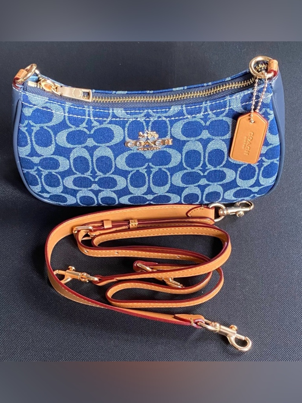COACH TERI DENIM SHOULDER / CROSSBODY